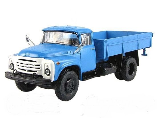 ZIL-130-76 flatbed truck modrý